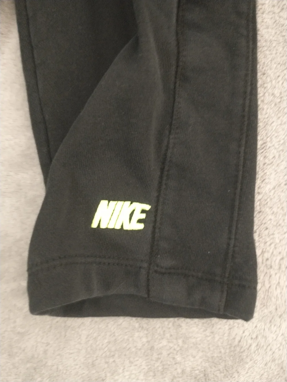 Kids / Boys - 24m (2T) - Nike Black Sweatpants w/ Neon Yellow Logo